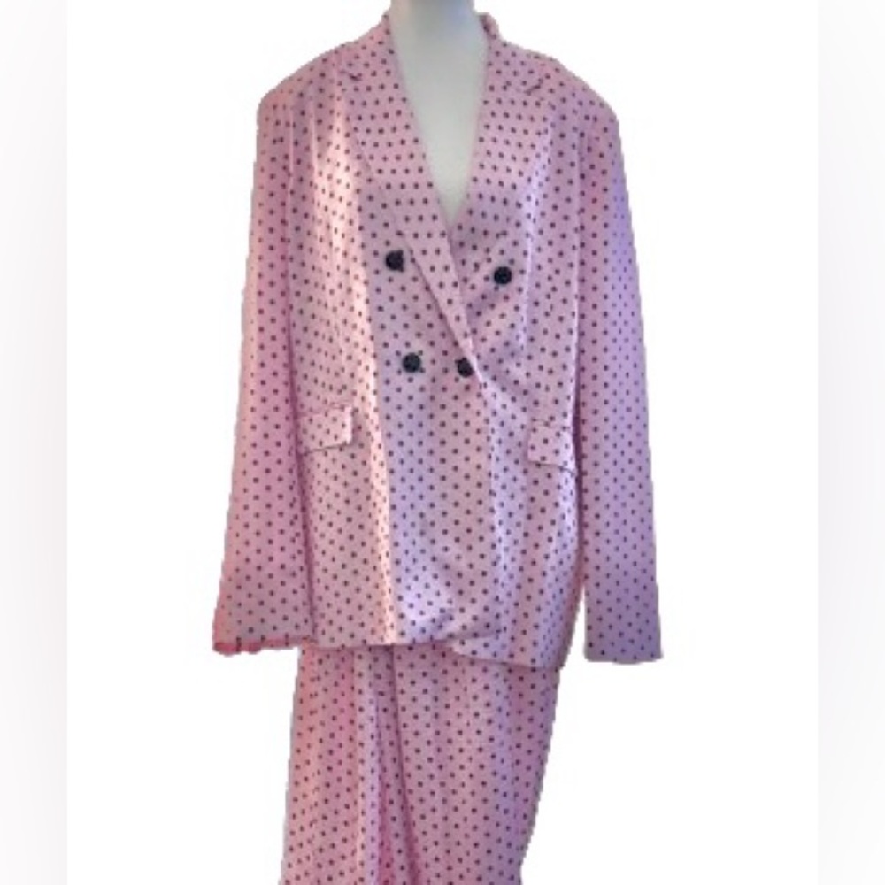 Kentucky Derby Vineyard Vines Blazer Pants Pink Suit Extra Large Plus Polka Dots